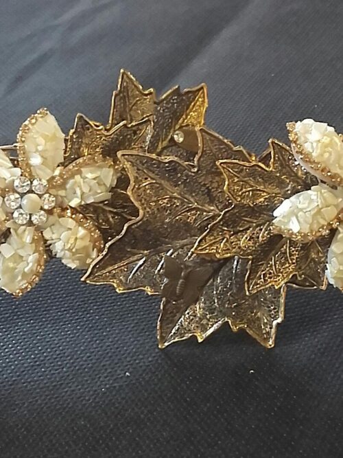 Broches hombro novia flor otoño