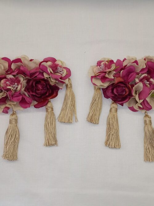 Hombreras de flamenca buganvilla y crudo