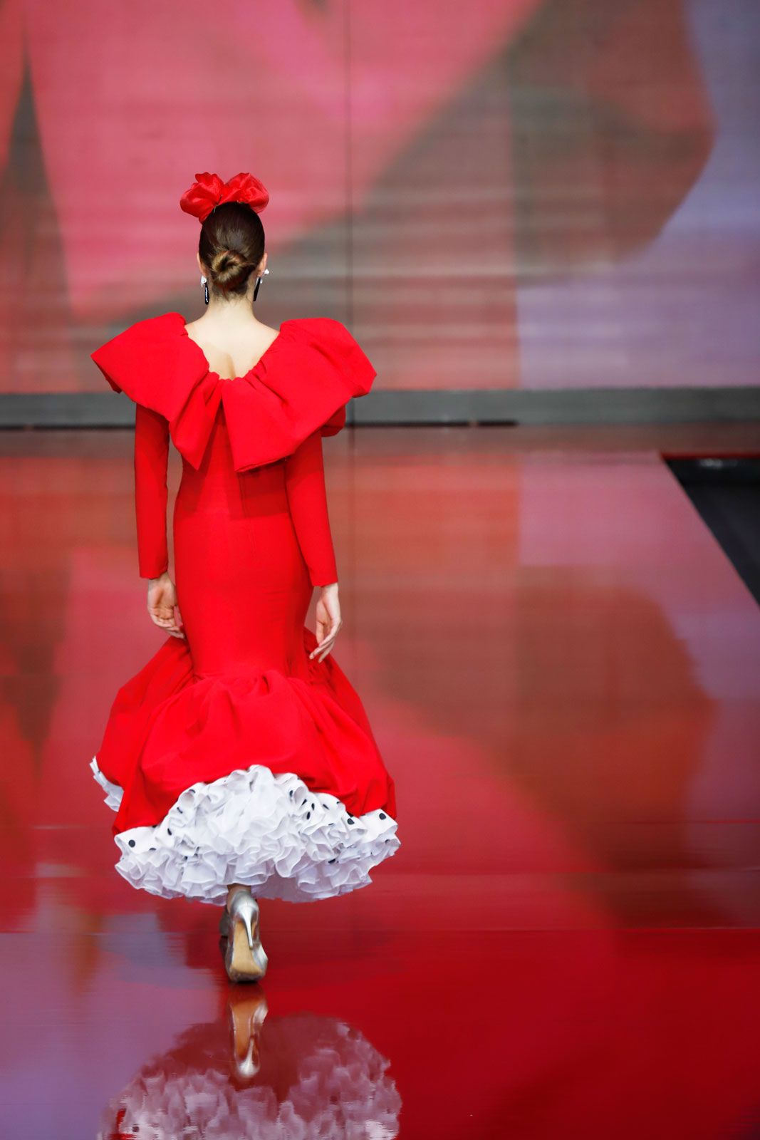 Vestido flamenca pasión rojo - Imagen 3