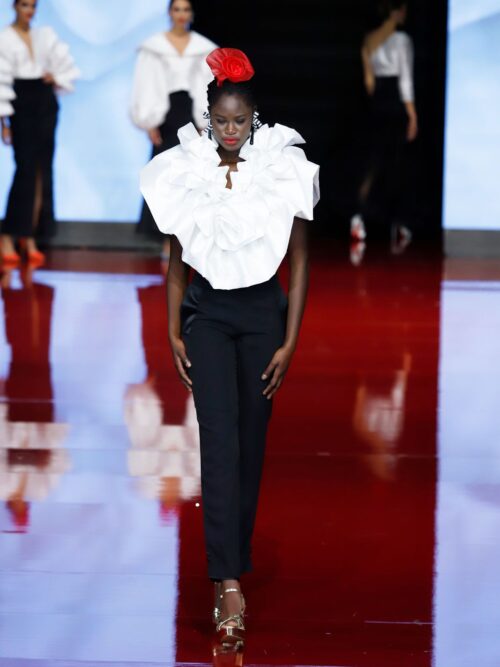 Camisa flamenca volantes dobles y pantalón crec