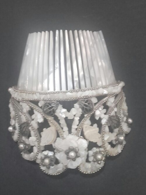 Peineta novia carey blanca