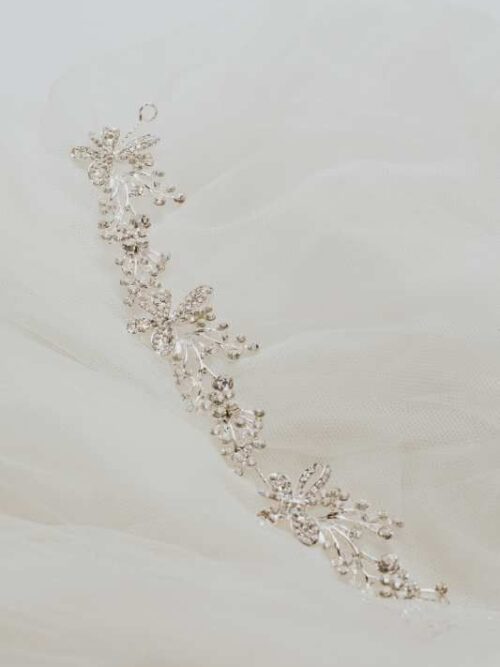 Tocado flexible rodio