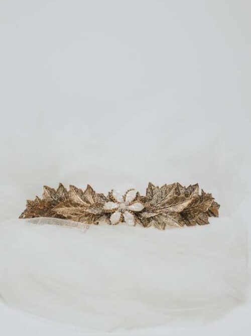 Cinturón novia nácar