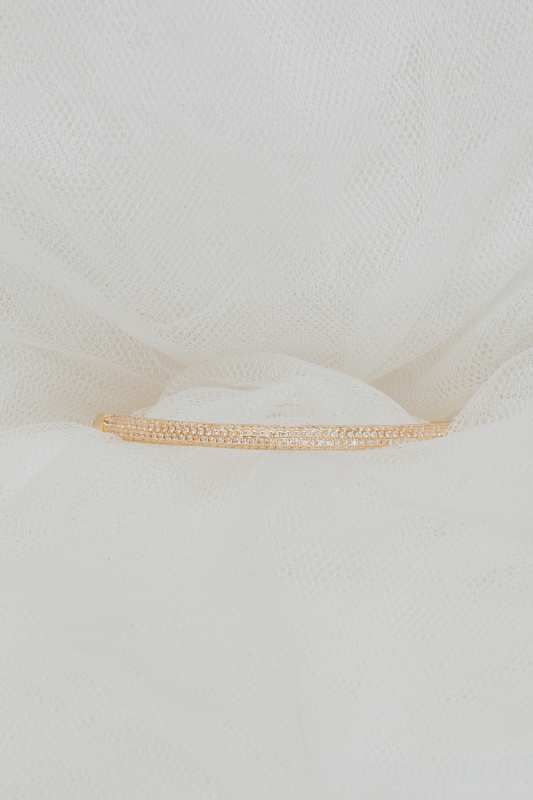 Pulsera novia o mantilla rodio